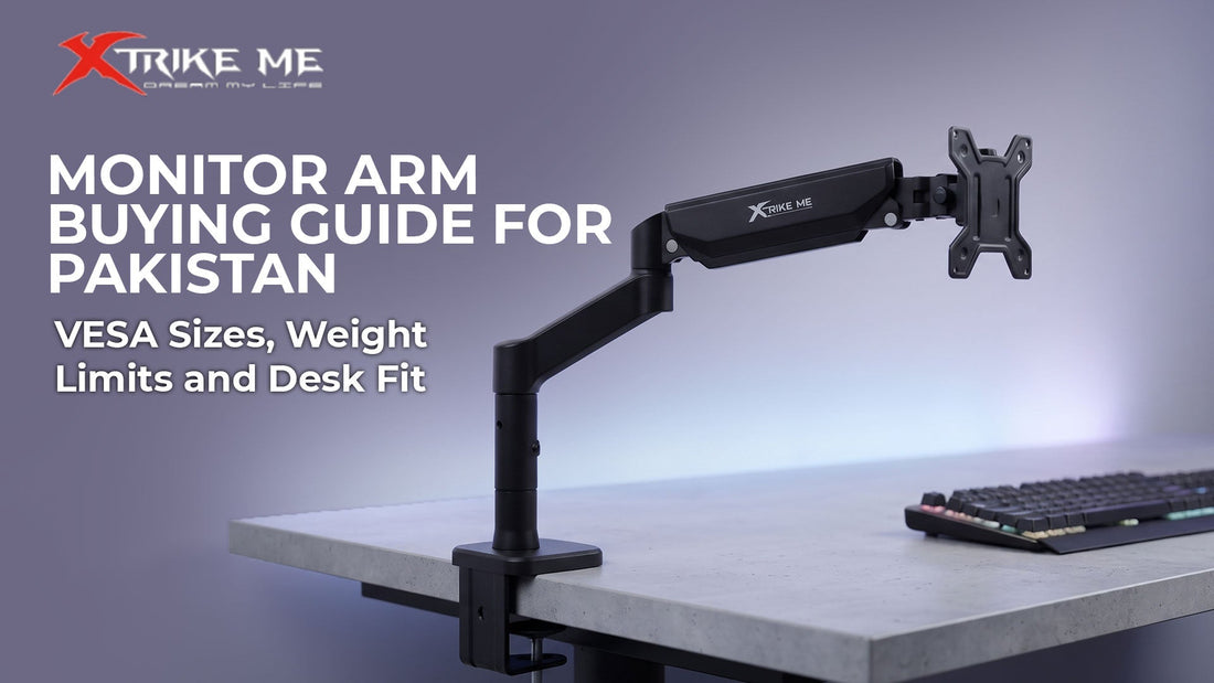 Monitor Arm Buying Guide for Pakistan: VESA Sizes, Weight Limits and Desk Fit