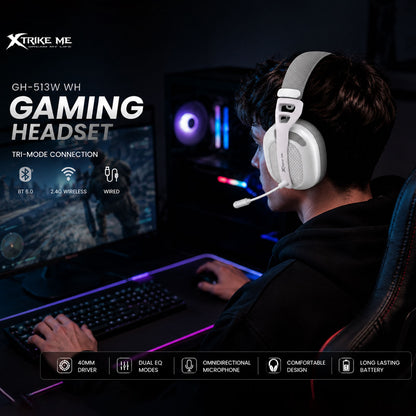 Xtrike-Me GH-513W Wireless Gaming Headset BT 6.0 2.4G USB Wired