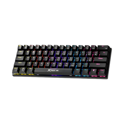Xtrike Me Gk-916 Rainbow Switch Lights Mechanical Gaming Keyboard 61 Keys
