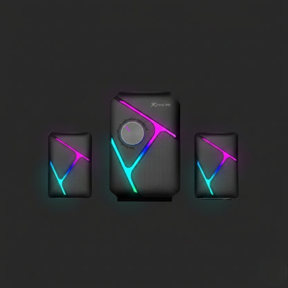 XTRIKE ME SK-610 SUBWOOFER RGB STEREO WIRED GAMING SPEAKERS