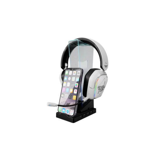 XTRIKE ME HT-09 HEADSET & PHONE STAND WITH 4 USB PORT AND LED LIGHT