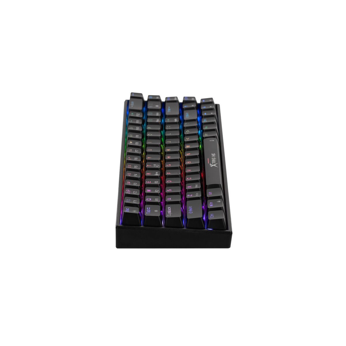 Black keyboard with RGB