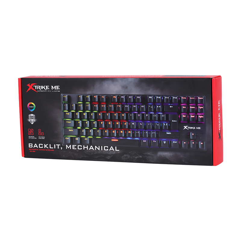 Box of Xtruke ME backlit mechanical keyboard