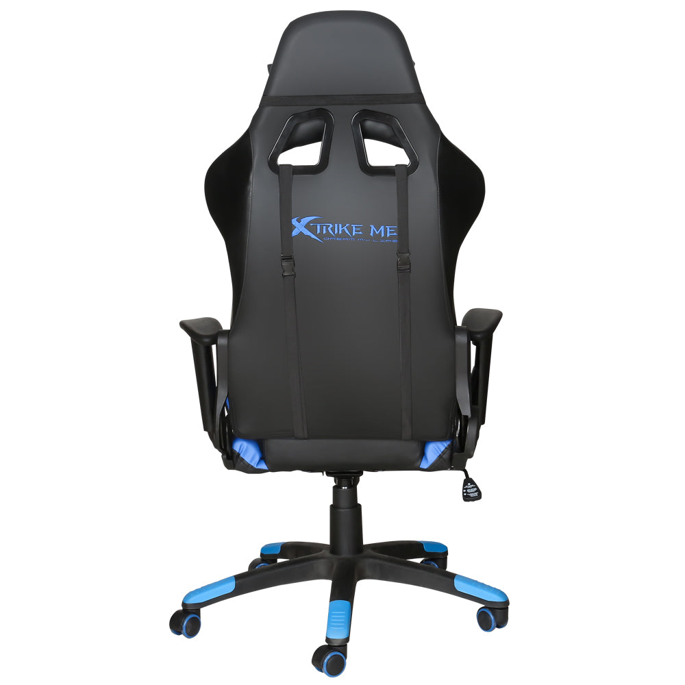 XTRIKE ME GC-905BK Gaming Chair - Modern Recliner with Cushion and Caster Wheels