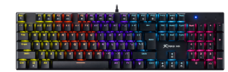 Gaming keyboard with RGB lighting