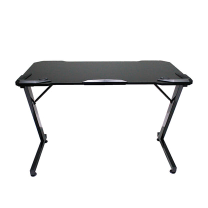 Xtrike Me Dk-02 Ergonomic Computer Desk With Headphone Hook And Cup Holder Z-shaped Legs Black