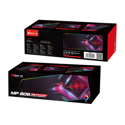 XTRIKE ME MP-606 Mouse Pad with 7 Color RGB Lighting Size 800x300x3mm