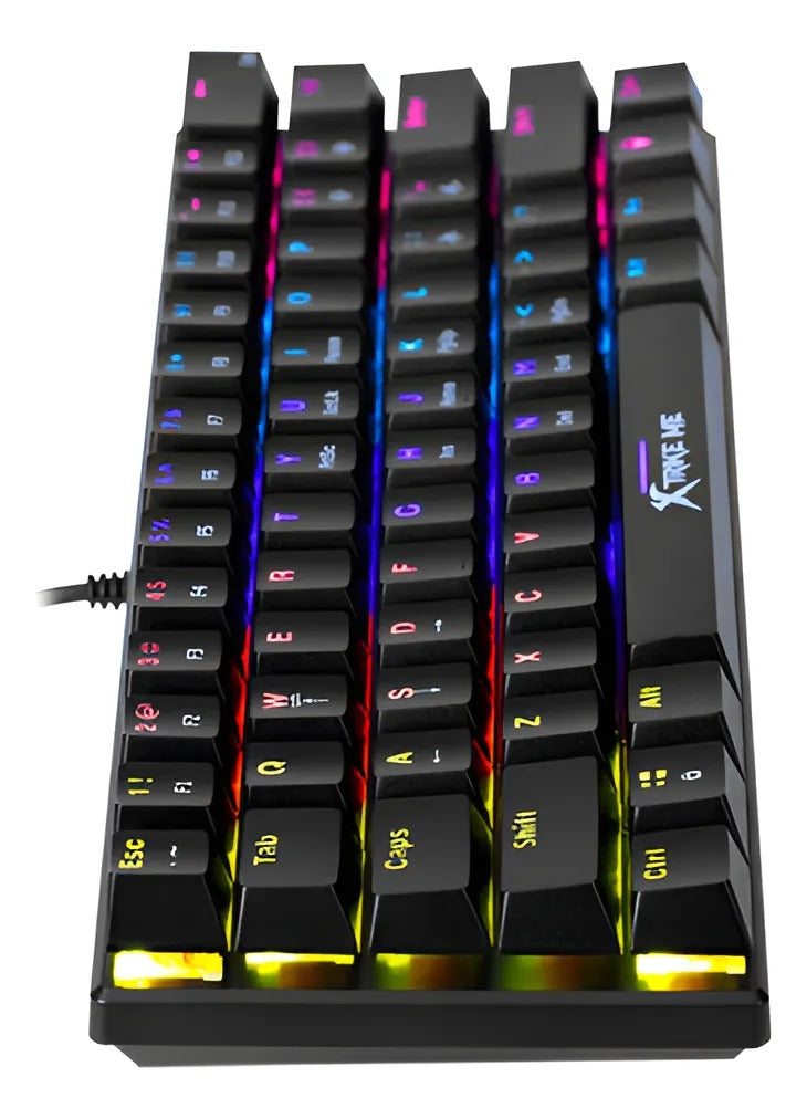 Mechanical keyboard with RGB lighting