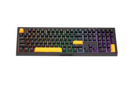 Mechanical keyboard with RGB lighting