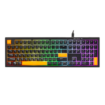 Mechanical keyboard with RGB lighting