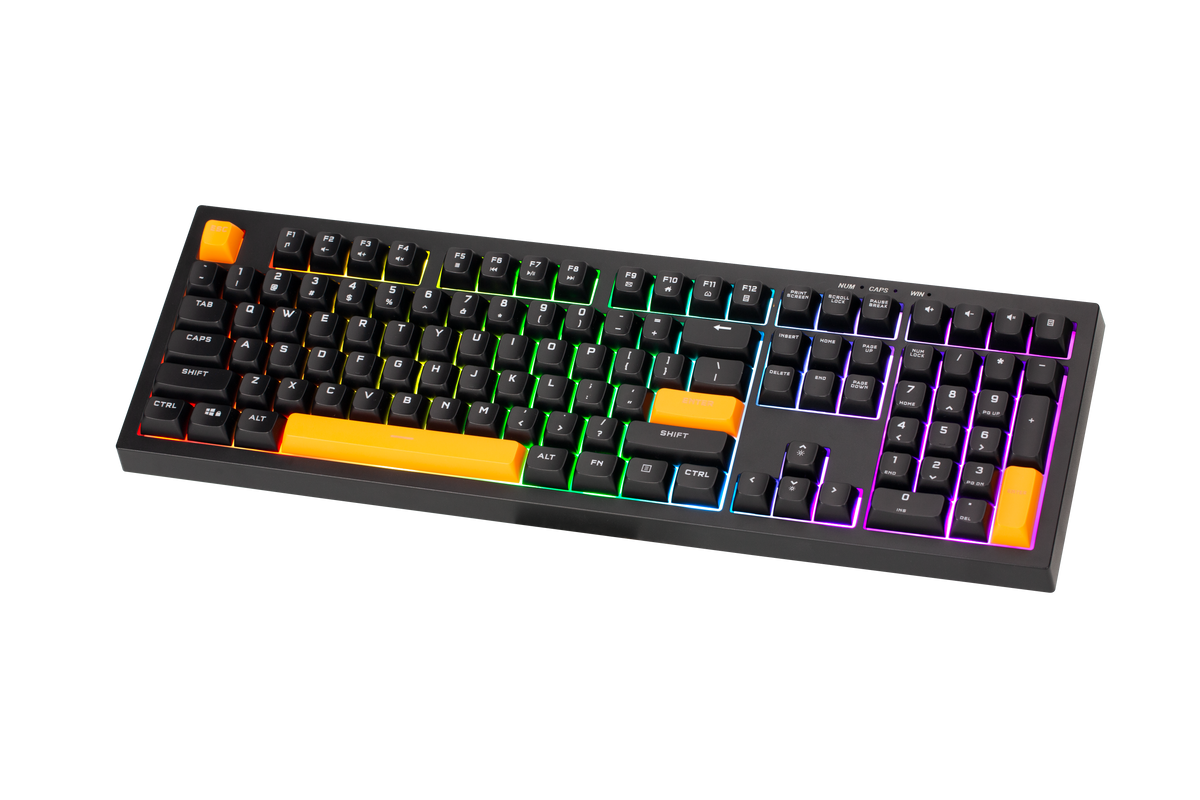 Mechanical keyboard with RGB lighting