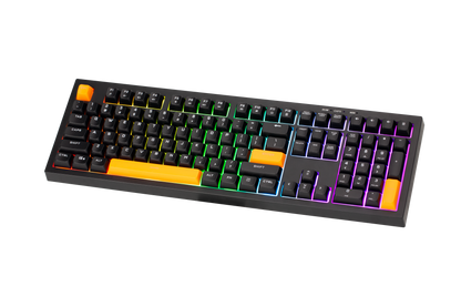 Mechanical keyboard with RGB lighting