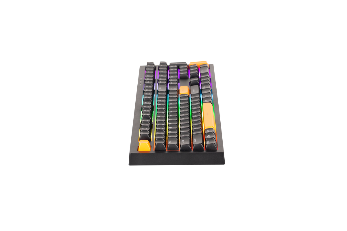 Set of colorful tools on a white background