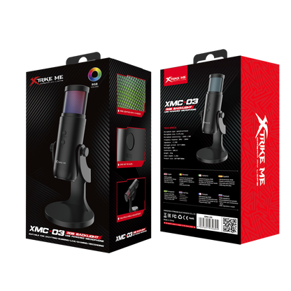 XTRIKE ME XMC03 USB 12 RGB LIGHT GAMING MICROPHONE