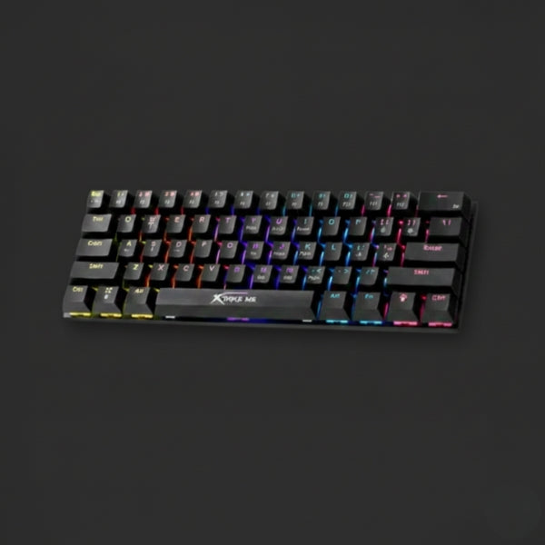 Xtrike Me GK-916 rainbow mechanical gaming keyboard 61 keys
