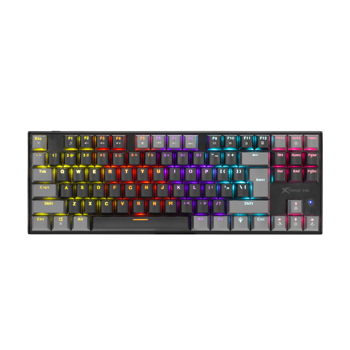 Xtrike Me GK-989B TKL mechanical gaming keyboard top view