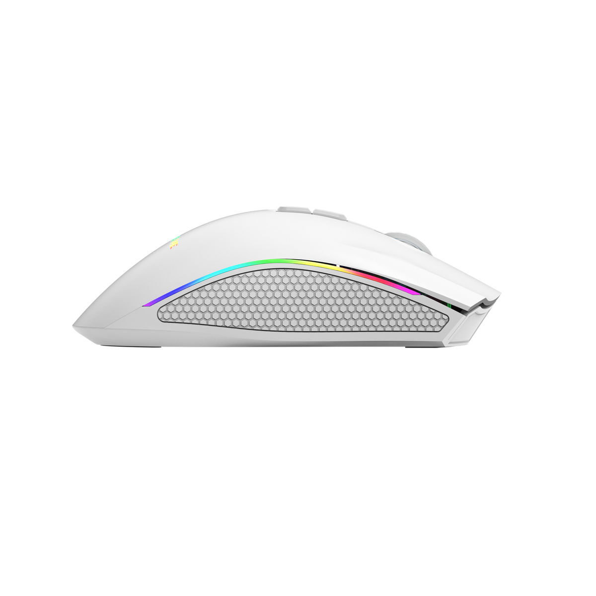 Xtrike Me GM-314 white gaming mouse right side view