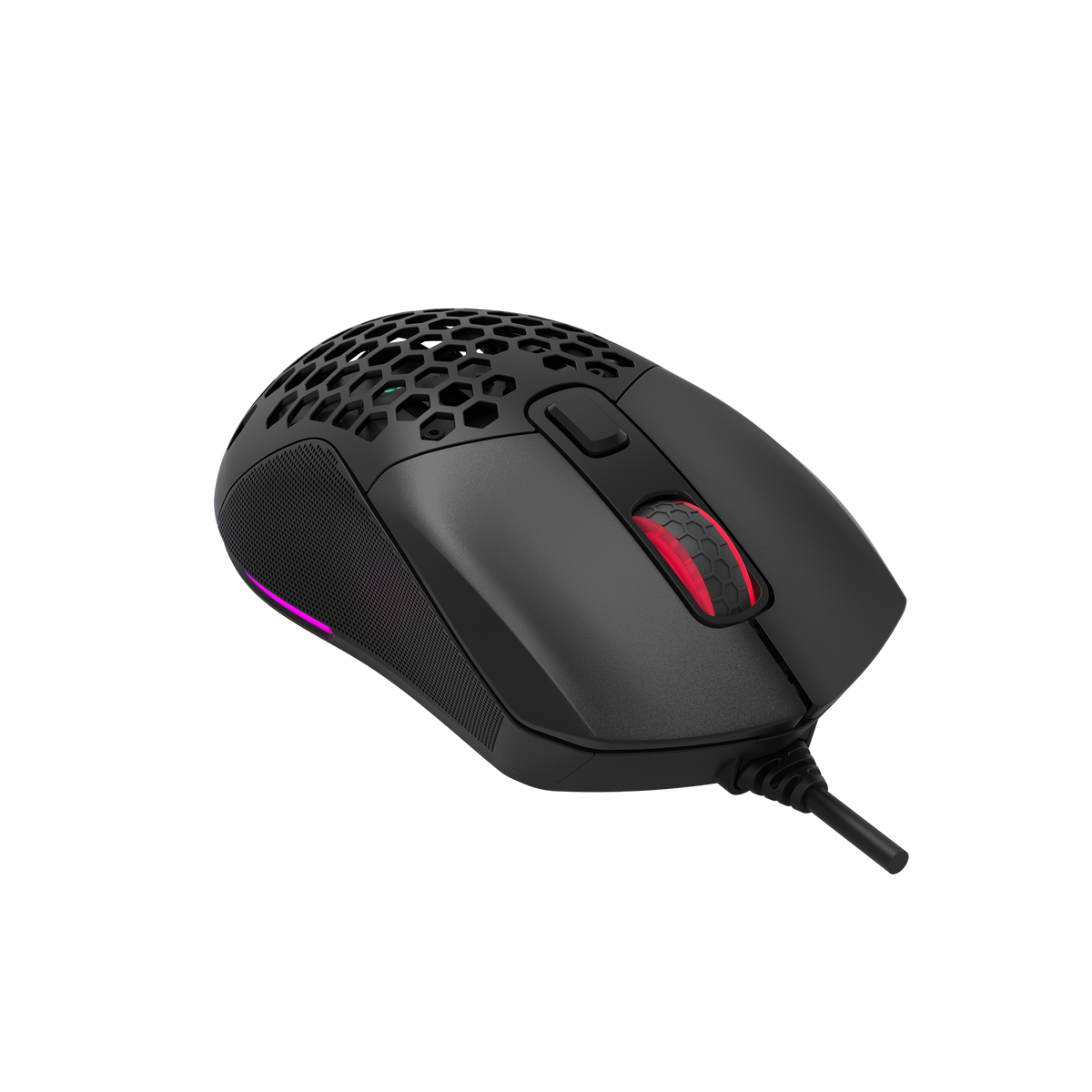 Xtrike Me honeycomb gaming mouse front view
