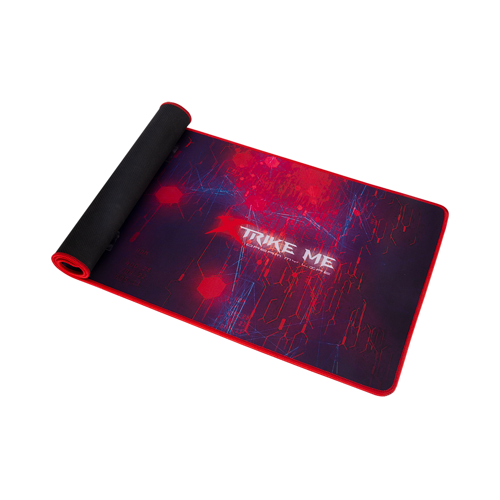 Xtrike Me MP-206 gaming mouse pad top rolled view