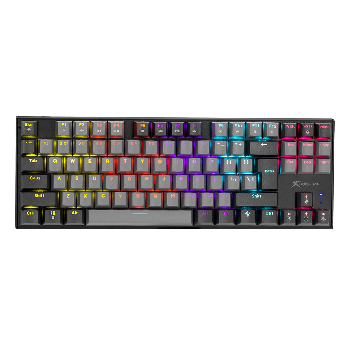 Xtrike Me TKL mechanical gaming keyboard top view